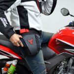 MOTOCENTRIC 11-MC-0105 Bolsa de pierna para montar en motocicleta Riñonera, 11-MC-0105 (Blue) - Imagen 7