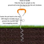 Perno de fijación de clavo de tierra de acero inoxidable para correa para mascotas al aire libre, especificación:, Classic + Wire Rope - Imagen 3