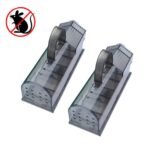 Trampa de plástico grande para ratones, jaula para ratones, trampa para pedales, Large Plastic Mousetrap Grey