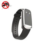 Pulsera repelente de mosquitos ultrasónico M70 Repelente de mosquitos para exteriores, M70 (Black)