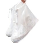 1 par de cubiertas de zapatos impermeables antideslizantes para exteriores lluviosos, cubierta de zapatos de uso repetitivo grueso, XXXL - Imagen 2