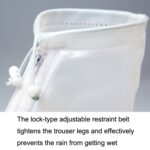 1 par de cubiertas de zapatos impermeables antideslizantes para exteriores lluviosos, cubierta de zapatos de uso repetitivo grueso, XXXL - Imagen 3
