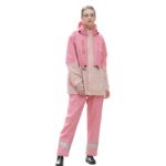 Rainfreem - Conjunto de pantalones impermeables para lluvia, reflectantes, a la moda, para exteriores, S