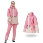 Rainfreem - Conjunto de pantalones impermeables para lluvia, reflectantes, a la moda, para exteriores, S - Imagen 2