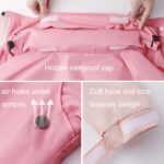 Rainfreem - Conjunto de pantalones impermeables para lluvia, reflectantes, a la moda, para exteriores, S - Imagen 3