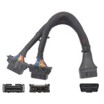 2 en 1 16Pin CAPE OBD Cable de extensión Cable convertido Cable - Imagen 2