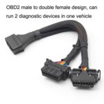 2 en 1 16Pin CAPE OBD Cable de extensión Cable convertido Cable - Imagen 4