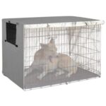 Cubierta de jaula para mascotas de tela Oxford, cubierta protectora solar a prueba de lluvia a prueba de polvo para muebles de exterior, 124.5x79x84cm