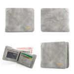 Menbense Mate Corto Gran Capacidad Moda Casual Adaptador Cartera Masculina, Gris claro, Azul marino, Negro, Dark Gray, Marrón claro - Imagen 2