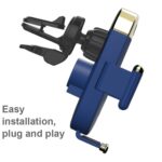 Soporte para teléfono con cargador inalámbrico para automóvil S18 15W, Black With Suction Cup Bracket - Imagen 5
