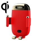 Soporte para teléfono con cargador inalámbrico para automóvil S18 15W, Red  With Suction Cup Bracket