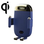 Soporte para teléfono con cargador inalámbrico para automóvil S18 15W, Blue  With Suction Cup Bracket