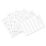 216 PCS Spice Jar Label Stickers Impermeable a prueba de aceite Cocina Spice Jar Label