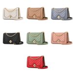 6382 Bolso con cadena de rombos diagonales de un solo hombro, 6382 (Khaki) - Imagen 2