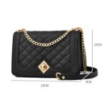 6382 Bolso con cadena de rombos diagonales de un solo hombro, 6382 (Khaki) - Imagen 3