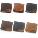 Menbense Estampado en caliente Bisagra Corta Mate Multi-Tarjeta Cartera masculina de gran capacidad, D3301-4 Black, D3301-4 Light Brown, D3301-4 Dark Brown, D3301-5 Black, D3301-5 Light Brown, D3301-5 Dark Brown - Imagen 2