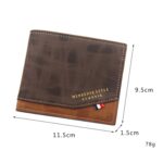 Menbense Estampado en caliente Bisagra Corta Mate Multi-Tarjeta Cartera masculina de gran capacidad, D3301-4 Black, D3301-4 Light Brown, D3301-4 Dark Brown, D3301-5 Black, D3301-5 Light Brown, D3301-5 Dark Brown - Imagen 3