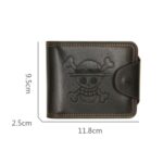 MenBense Men Multi-Card 2 Fold Short Wallet Carrying Card Case, Negro, Marrón - Imagen 3
