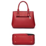 Bolso de mujer A51 PU Colorblock, Red Wine, Púrpura, Negro, Dark Gray, Rosado, Caqui - Imagen 4