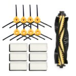Accesorios para Yeedi K600 K700 y Ecovacs DEEBOT N79 N79S, 5 Pair Side Brushes, 5 Groups Hypa, 1 Initial Filter, 1 Roll Brush, 4 Pairs Side Brushes+6 Sets Hypa+Roller Brush
