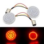 Lámpara de dirección de señal LED para motocicleta de 2 uds para Dyna, For Dyna Red Red Light