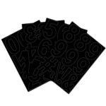 2 juegos de pegatinas de marcador de números, pegatinas de números de vinilo resistentes a la luz resistentes al agua
