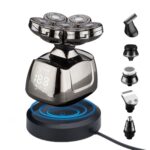 Afeitadora de peluquero impermeable multifuncional de 7 cabezales, USB charging, Wireless charging