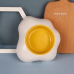 2 cuencos de yema de huevo para mascotas, cuenco antigolpes para perros y gatos, estilo:, Single Bowl - Imagen 2