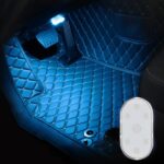 2 luces LED de lectura para iluminación de coche, luz ambiental con sensor táctil, estilo:, Ice Blue