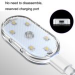 2 luces LED de lectura para iluminación de coche, luz ambiental con sensor táctil, estilo:, Ice Blue - Imagen 3