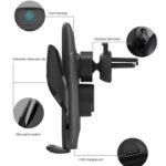 Soporte de carga inalámbrico para automóvil electromagnético automático de 15 W M11 - Imagen 3