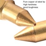 Cabezal de máquina de mantequilla de 50 Uds. Cabezal de boquilla de aceite neumático de punta de acero Universal de cobre - Imagen 4