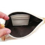 Bolso de playa de verano con monedero de embrague de paja para mujer, Cream - Imagen 4