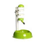Dispensador de agua automático antideslizante y a prueba de fugas para mascotas, Verde, Rojo de vino, Roja de rosa, Azul