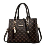 422 Bolso de impresión de gran capacidad, Deep Coffee Deep Coffee Print, Bronze Deep Coffee Print, Dark Red Deep Coffee Print, Bronze Rice White Print, Rice White Rice White Print