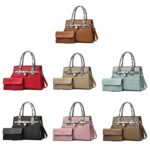 2613 Bolsas 2 en 1 de gran capacidad con diseño de piedra, Rojo, Caqui, Verde, Negro, Rosado, Café, Soil Yellow - Imagen 2