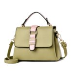 08818 Bolso pequeño cuadrado multifuncional para mujer, Verde, Negro, Naranja, Rosado, Rice Gray, Albaricoque