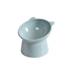 2 uds. Tazón de comida de boca inclinada Cervical con protección alta para mascotas, tazón de plástico antivuelco para gatos, Gray
