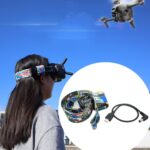 Vuelo Video Gafas Graffiti Color Diadema Correa fija para DJI FPV Goggles V2, Strap + Power Line