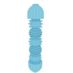 2 uds. Juguete con forma de oruga para mascotas, palo interactivo resistente al desgaste para masticar dientes, Caterpillar Shape Light Blue