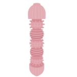 2 uds. Juguete con forma de oruga para mascotas, palo interactivo resistente al desgaste para masticar dientes, Caterpillar Shape Pink