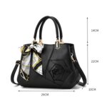 378 Bolso de señora tallado tridimensional, Red Wine, Caqui, Negro, Dark Gray, Rubber Pink - Imagen 3