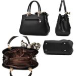 378 Bolso de señora tallado tridimensional, Red Wine, Caqui, Negro, Dark Gray, Rubber Pink - Imagen 4