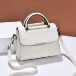 A966-5 Patrón de piedra Bolsos de un solo hombro para mujer, Blanco, Red Wine, Verde, Azul, Negro, Turmeric