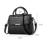 A966-5 Patrón de piedra Bolsos de un solo hombro para mujer, Blanco, Red Wine, Verde, Azul, Negro, Turmeric - Imagen 3