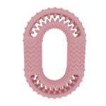 2 uds. Perro círculo dientes limpios divertido entrenamiento interactivo juguetes para morder, Circle Light Pink