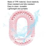 2 uds. Perro círculo dientes limpios divertido entrenamiento interactivo juguetes para morder, Circle Light Blue - Imagen 4
