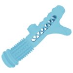 Perros con forma de ramas huecas para moler y limpiar los dientes, varilla para mascotas, juguetes resistentes a mordeduras, Hollow Branches Shaped Light Blue