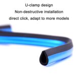 10 paquetes de tiras decorativas de galvanoplastia en forma de U para ventilación de aire acondicionado de coche - Imagen 5