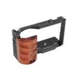 Jaula de conejo de aleación con mango de madera para cámara Sony ZV-E10